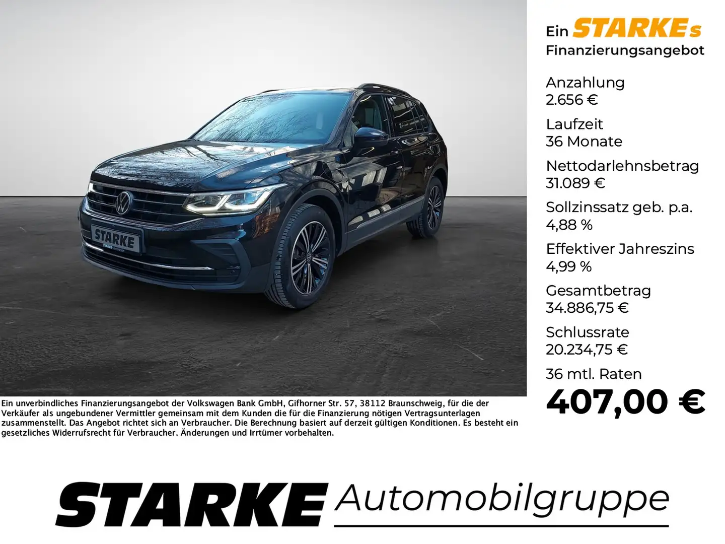 Volkswagen Tiguan 1.4 TSI DSG eHybrid Life Noir - 1