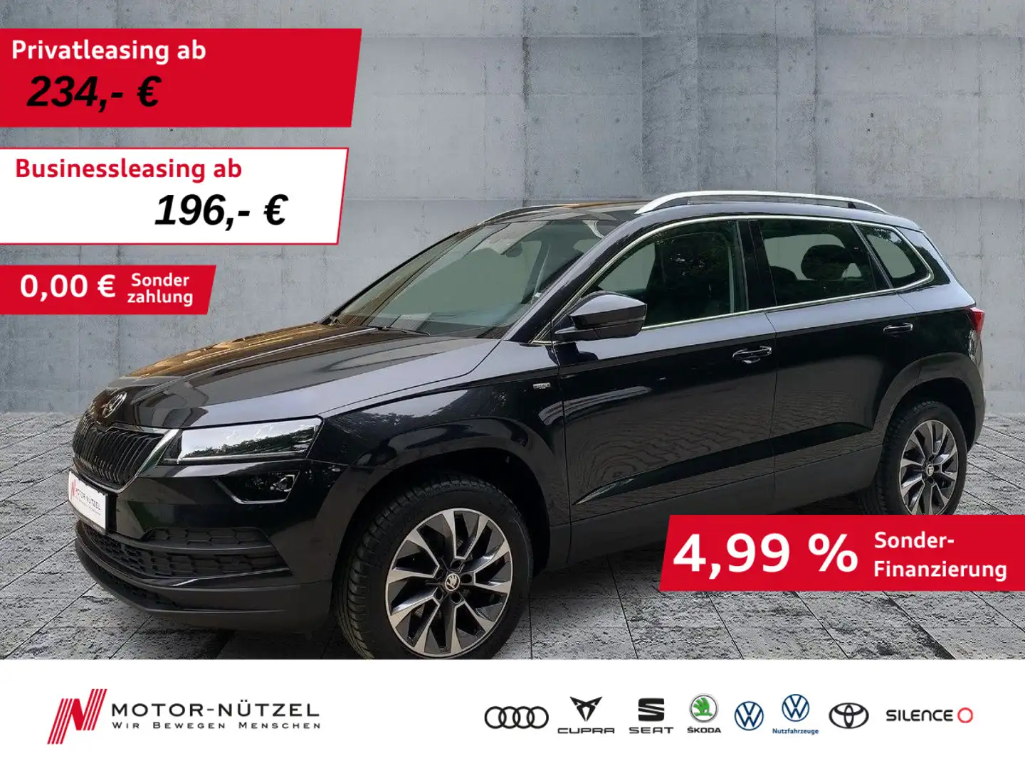 Skoda Karoq 1.0 TSI DRIVE 125 LED+APP+GRA+SHZ+PDC+NSW Nero - 1