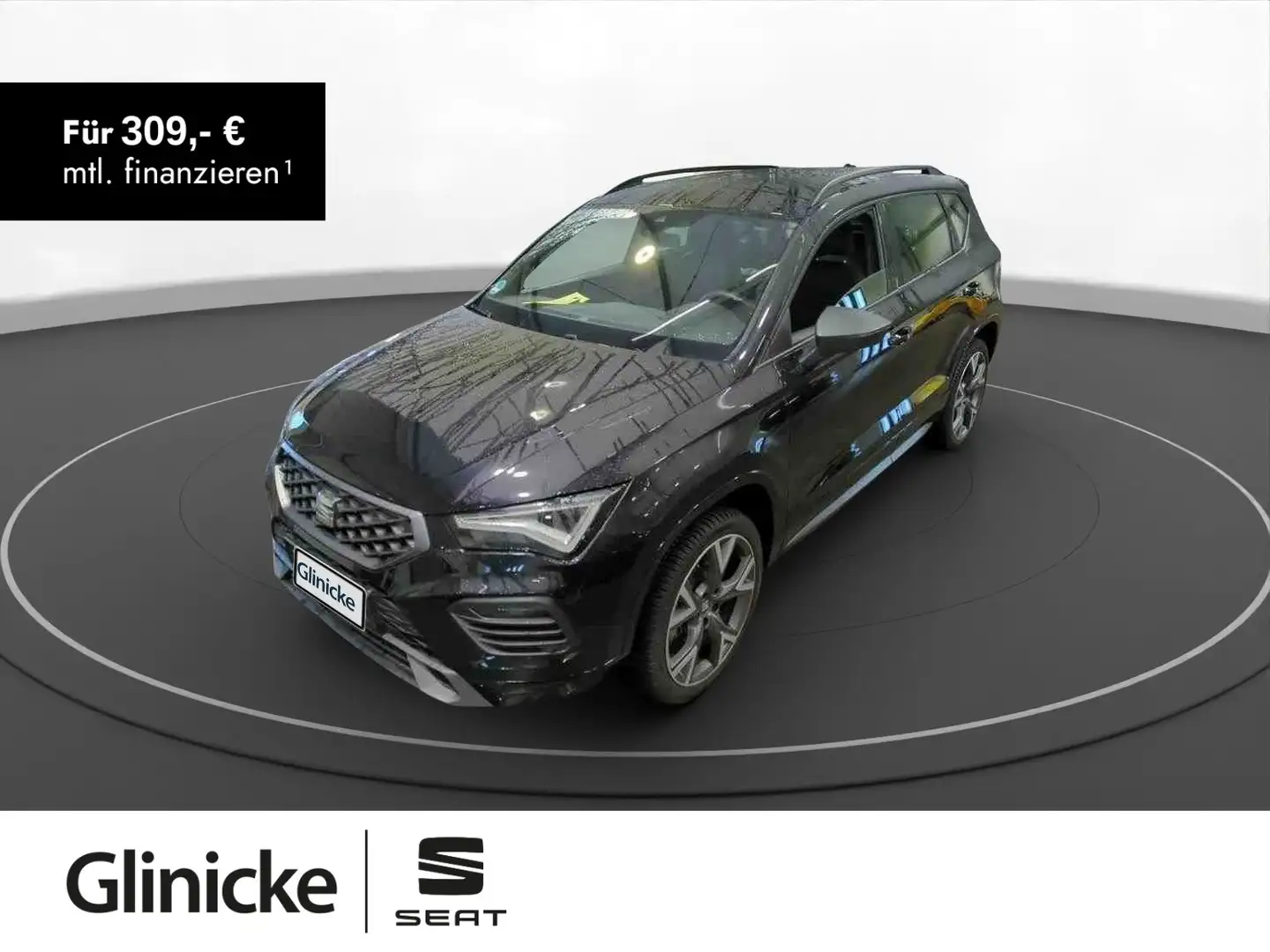 SEAT Ateca 1.5 TSI FR AHK LED LM 19" Navi PDC+RFK ACC Schwarz - 1
