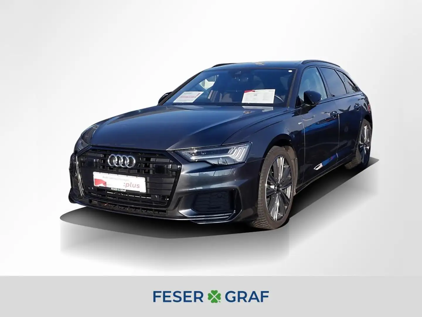 Audi A6 Avant 45 TFSI S line Ext. AHK Matrix Pano Grijs - 1
