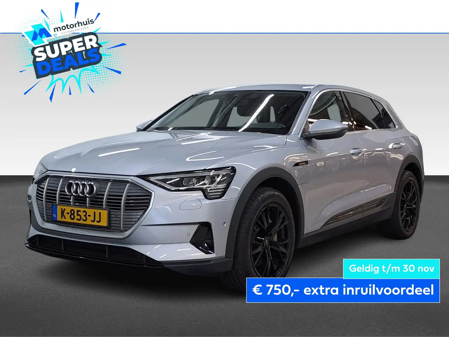 Audi e-tron 50 QUATTRO 313PK EDITION NAVI LEDER LED TEL PDC NA Gris - 1