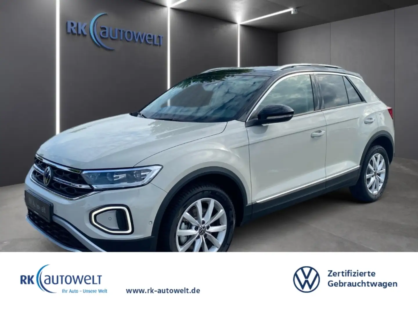 Volkswagen T-Roc 2.0 TDI Style AD Navi Apple CarPlay Grau - 1