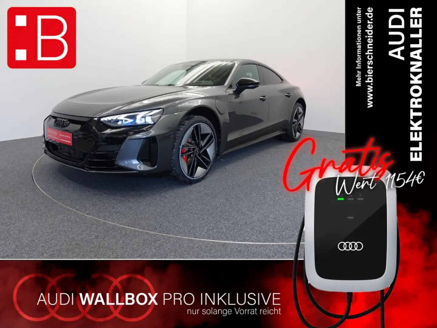Audi e-tron AKTION! WALLBOX HEADUP NACHTSICHT DESIGN+ASSISTENZ Grau - 1