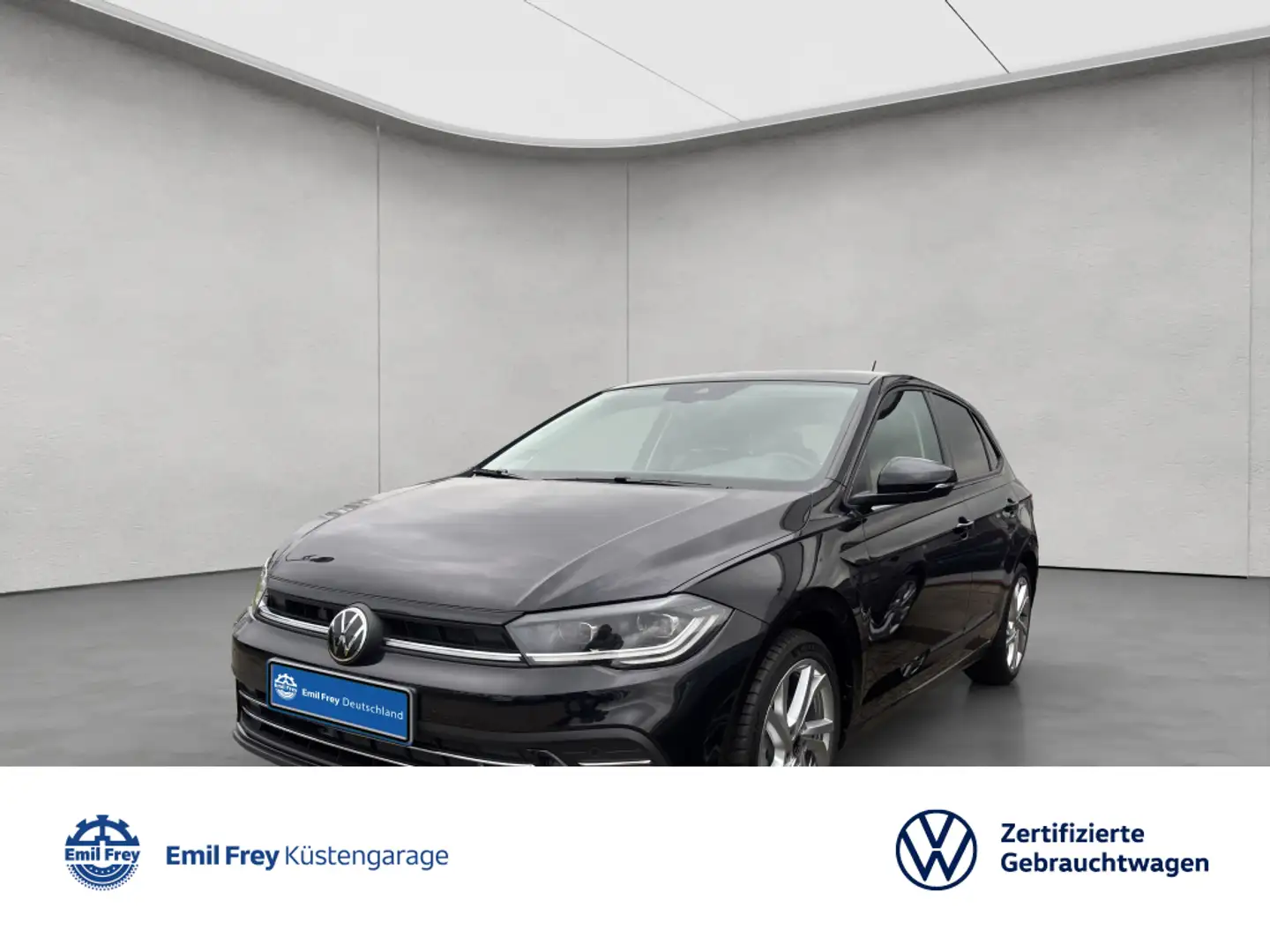 Volkswagen Polo Style 1.0l TSI DSG AHK ACC RFK SHZ NAVI PAN Schwarz - 1