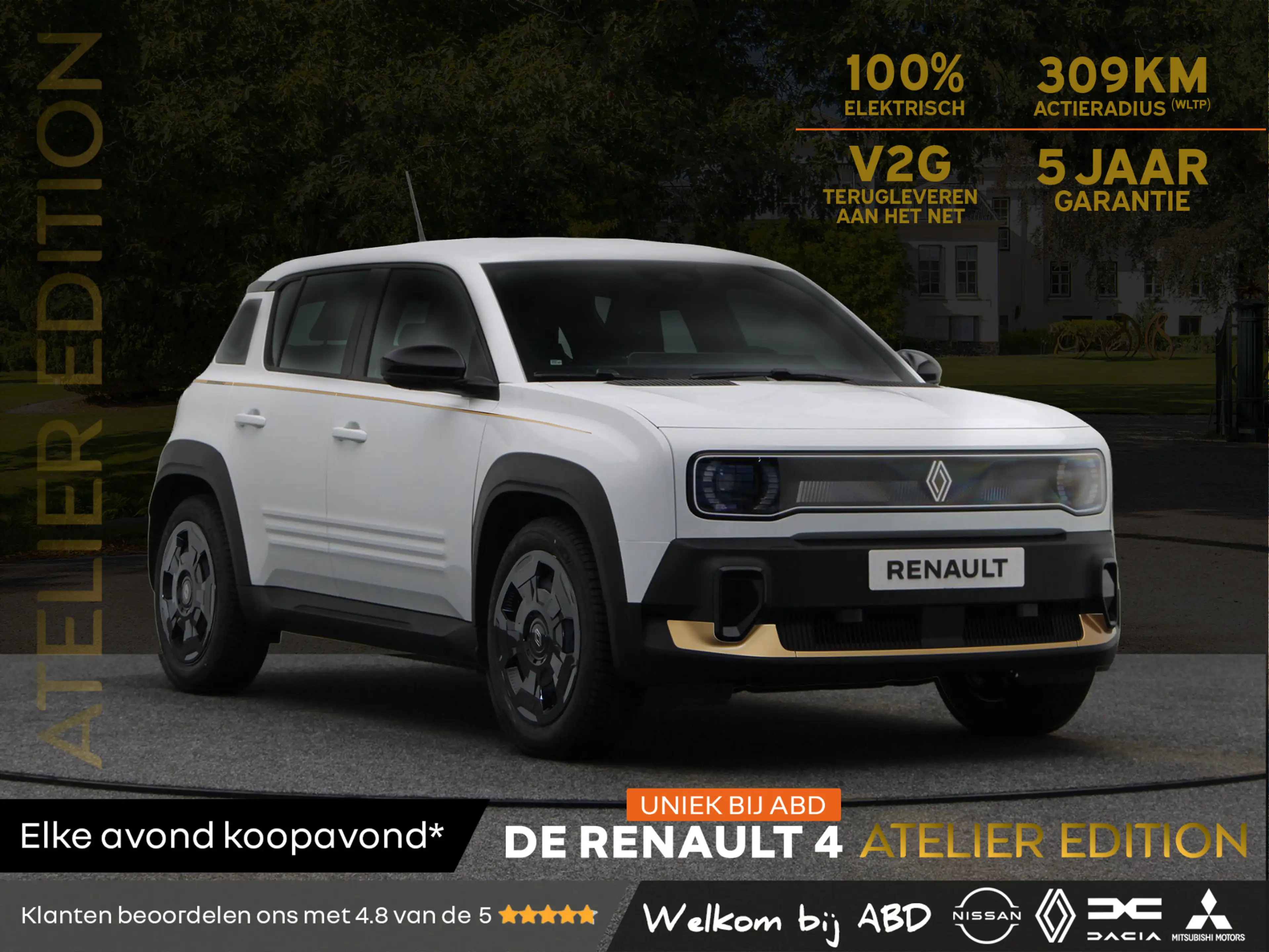 Renault R 4 Atelier Edition urban range 40 kWh | Uniek bij ABD