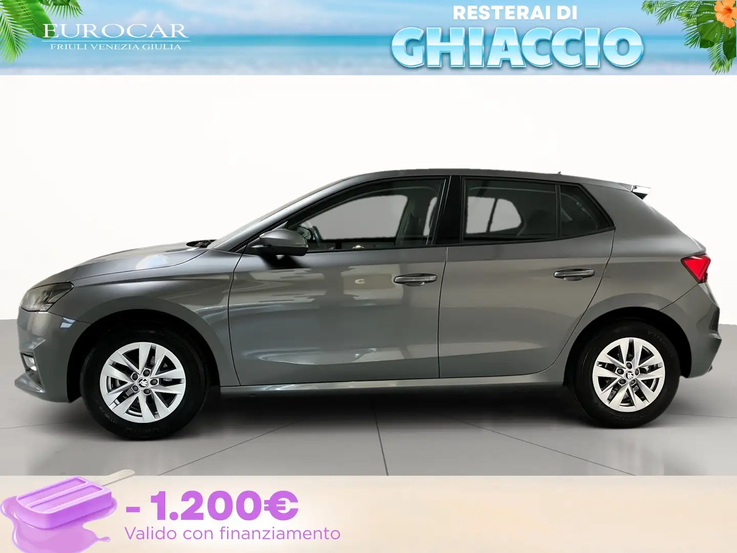 Skoda Fabia 1.0 mpi evo selection 80cv Grijs - 2