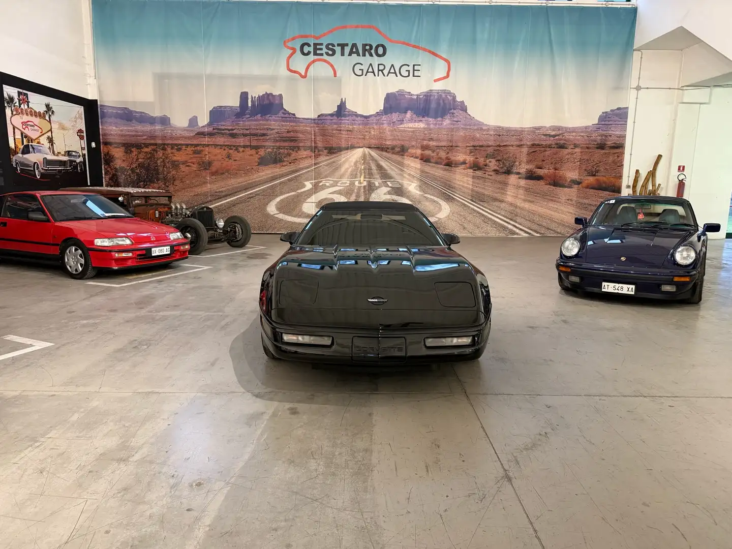 Corvette C4 cabrio Чорний - 1