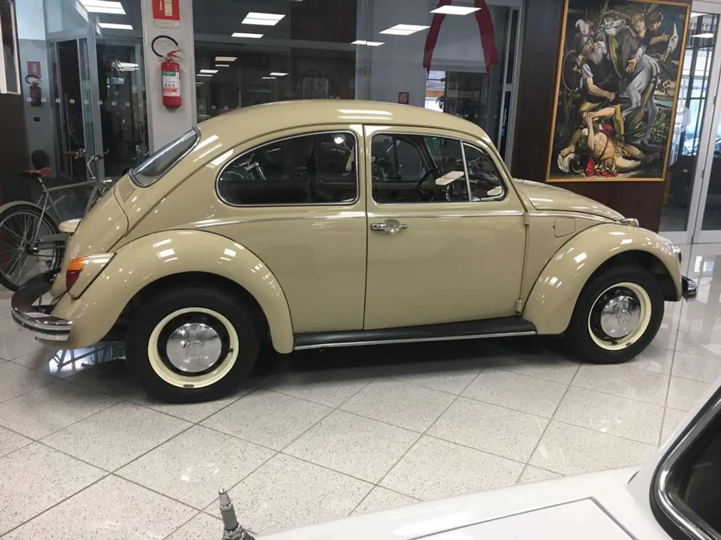Volkswagen Maggiolino 11D 2 vetro piatto 12V Beige - 2