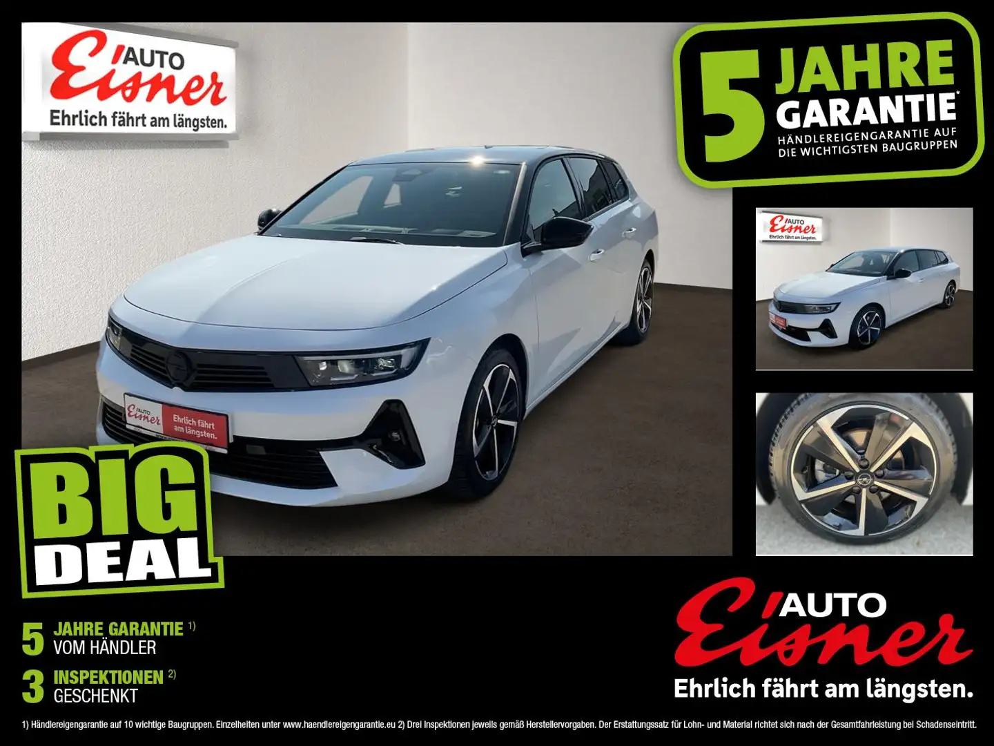 Opel Astra ST GS 1.2 Weiß - 1