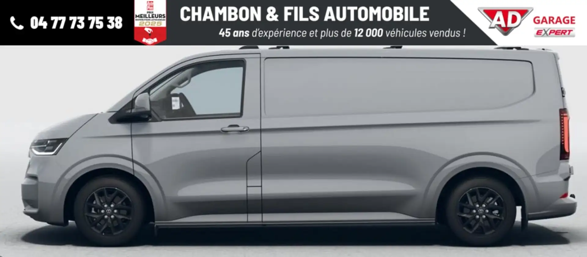 Volkswagen Transporter VAN L2H1 2.0 TDI 150 BVA8 BUSINESS Prix : 41990 HT Gris - 2