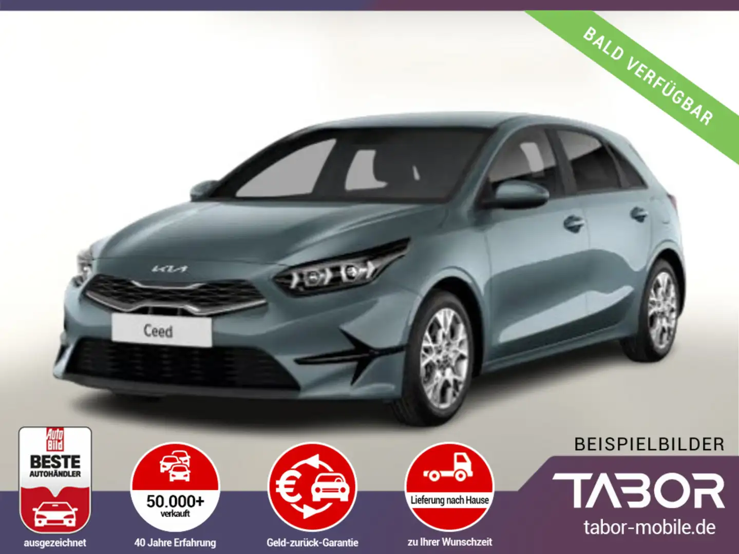 Kia Ceed / cee'd T-GDI 140 LED Klimaaut Nav SHZ LM KomfortP Grau - 2