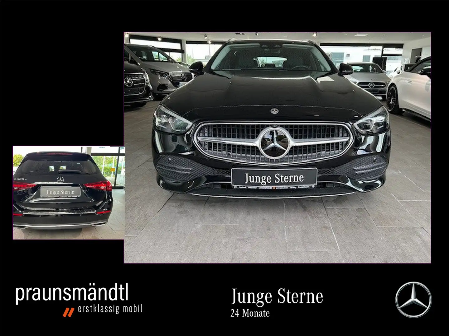Mercedes-Benz C 300 e T Avantgarde LED/AHK/MBUX/Distr/360°/DAB Negro - 1