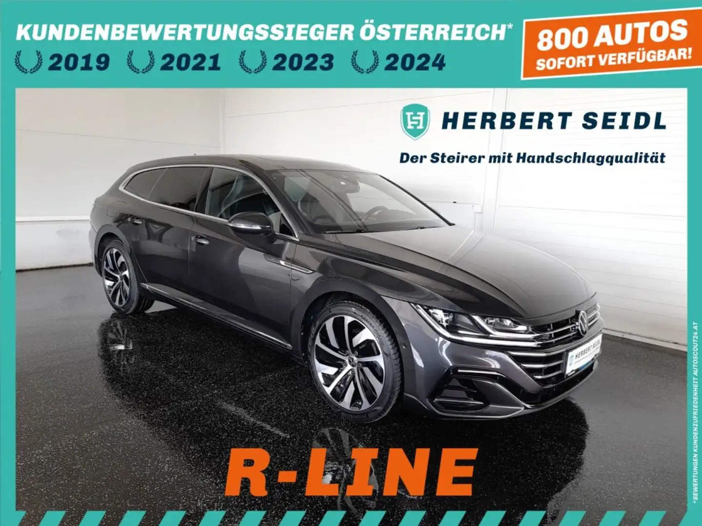 Volkswagen Arteon SB R-LINE PHEV DSG *SKY / LEDER & MEMORY / 19 ZOLL / IQ-LIGHT LED / DCC / VIRTUELL / NAVI / AHV & KAMERA / ACC* Grau - 1