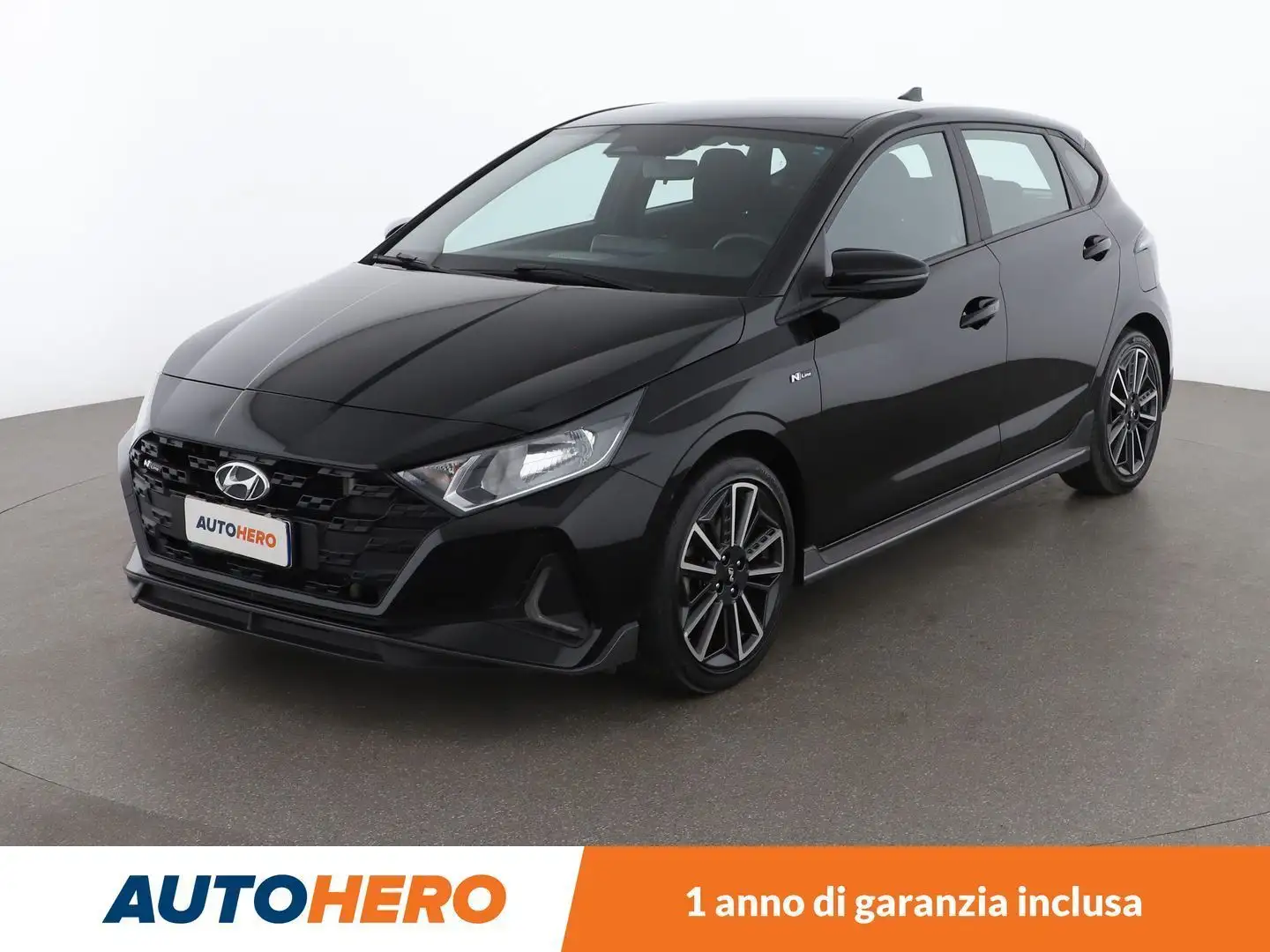 Hyundai i20 1.0 T-GDI Mild-Hybrid N-Line MHEV Zwart - 1