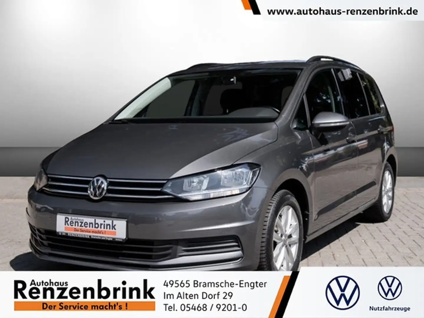 Volkswagen Touran Comfortline TDI NAAV AHK Sitzhzg. GRA Ganzjahre... Grau - 1