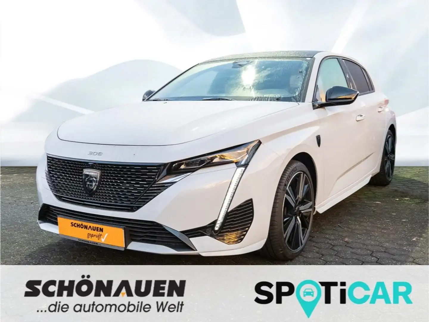 Peugeot 308 PureTech GT +AUT+PANO+L/SHZ+RFK+PDC+BC+SPORT+ Weiß - 1