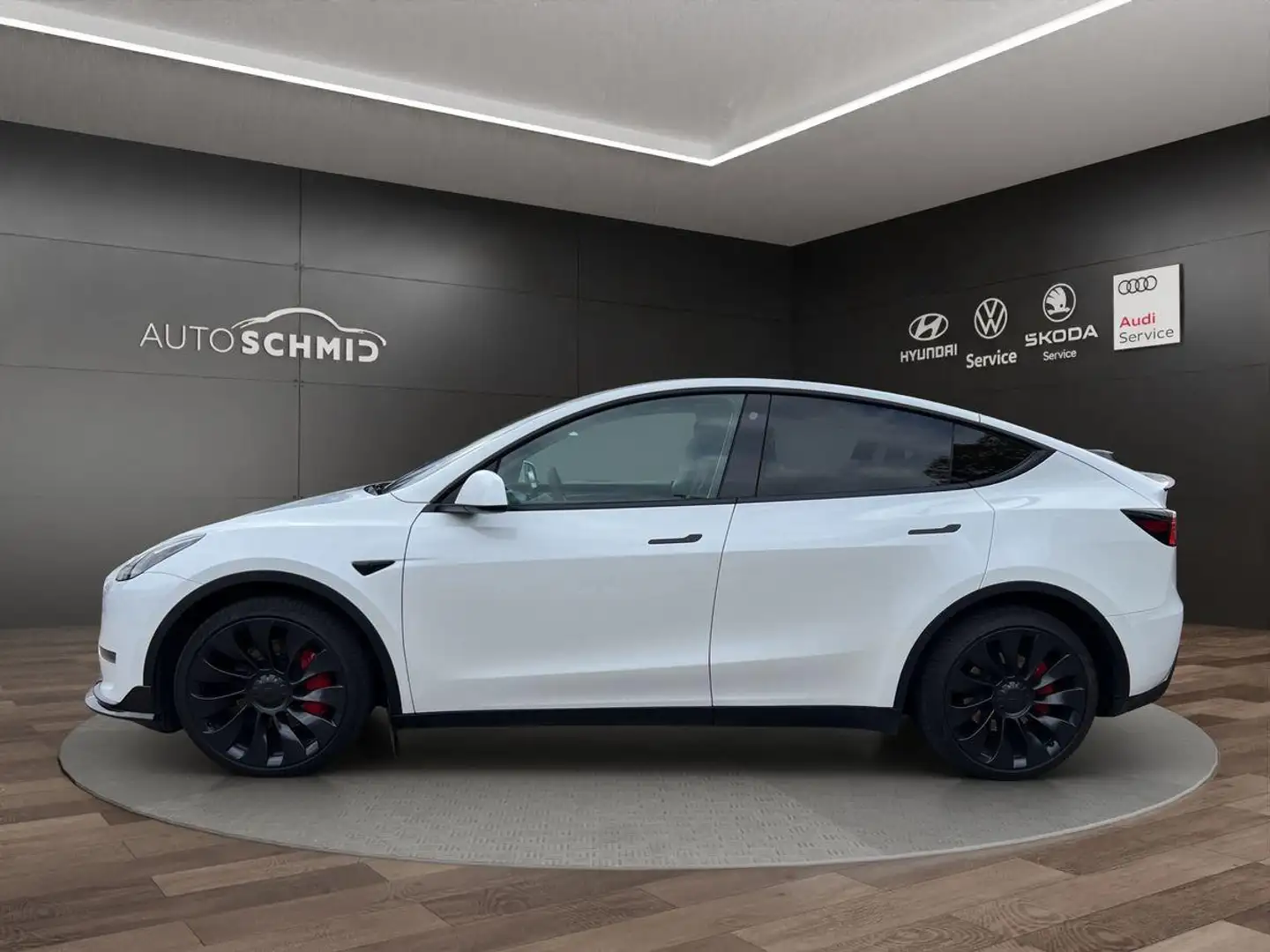 Tesla Model Y Long Range Beschleunigungs-Boost AHK 21" Weiß - 2