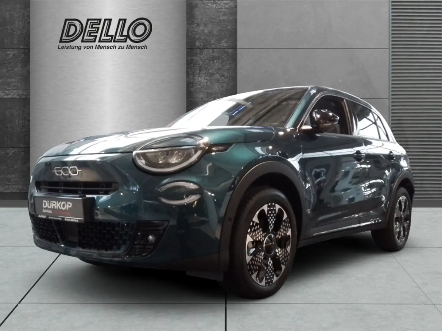 Fiat 600 La Prima Navi Kamera LED el. Heckklappe Klimaautom Grün - 1