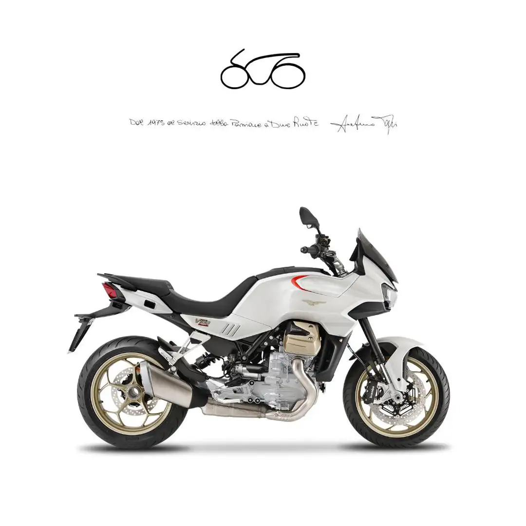 Moto Guzzi V 100 Mandello Biały - 1
