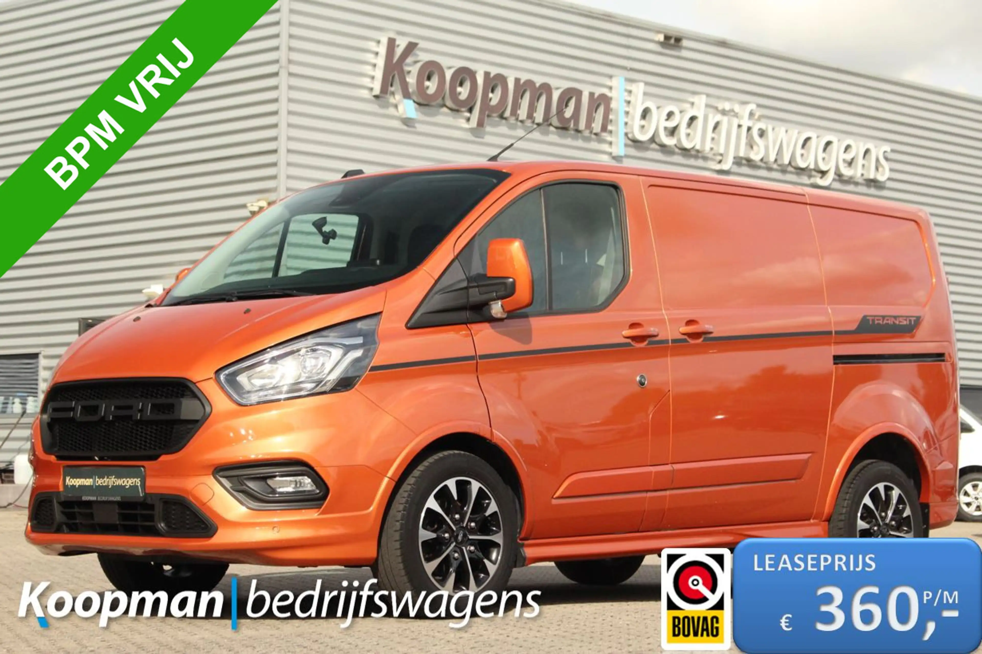 Ford Transit Custom 320 2.0TDCI 185pk L1H1 Sport | Automaat | L+R Zijd