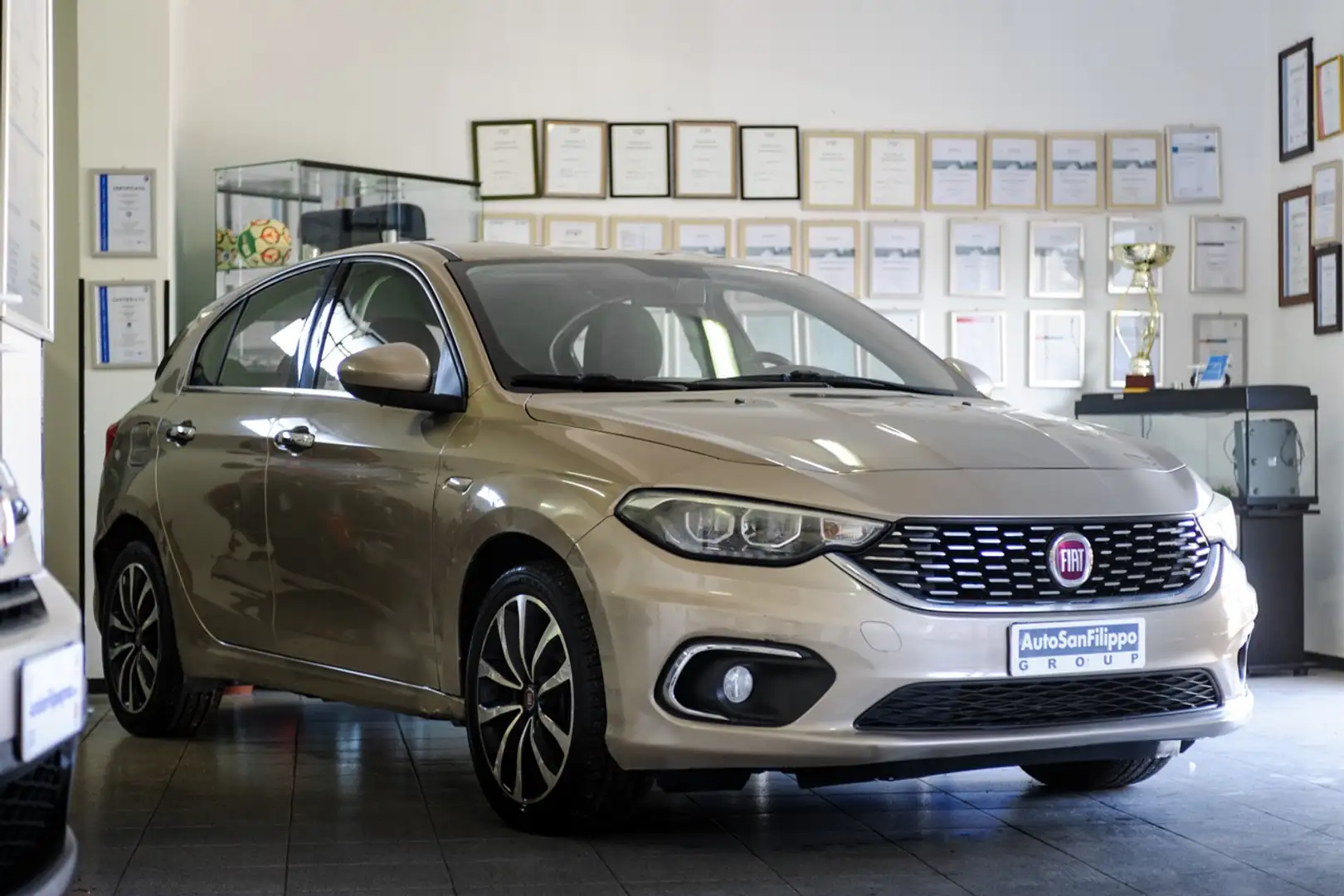 Fiat Tipo Tipo 5 porte  2016 5p 1.3 mjt Lounge NAVY-TELECAM Beige - 1