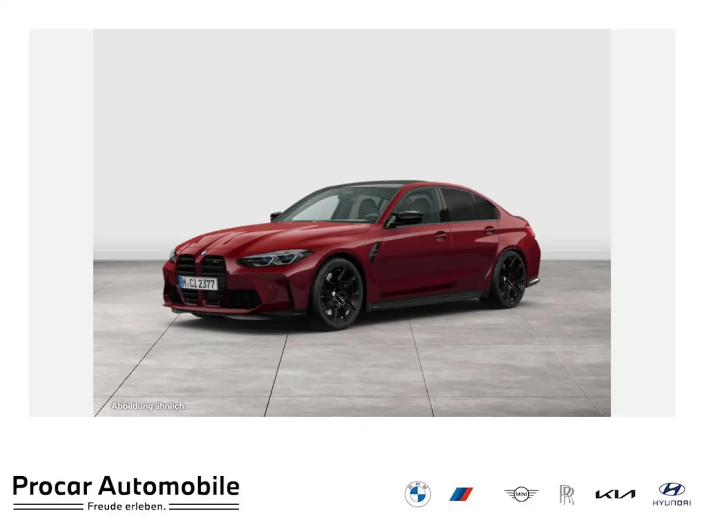 BMW M3 Competition M xDrive ACC+360°+NAVI+H&K+LASER Rot - 1