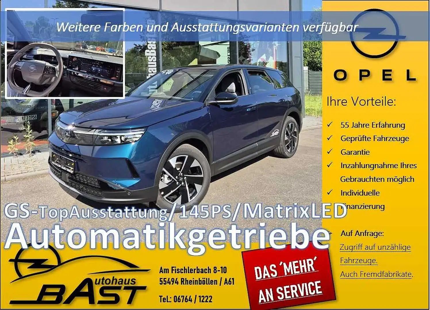 Opel Grandland 2025 TAGESZULASSUNG GS Automatik 145PS MatrixLED M - 1