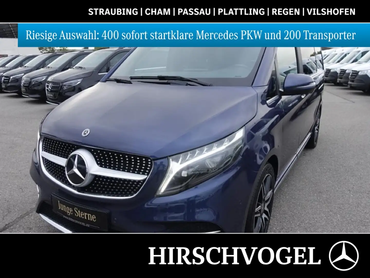 Mercedes-Benz V 300 d AVANTGARDE EDITION lang AMG Memory+AHK Blau - 1