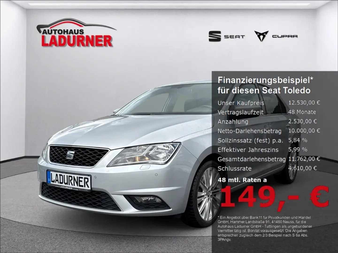SEAT Toledo Style Plus 1.2 TSI *Navi/SHZ/PDC/Sound* Zilver - 1