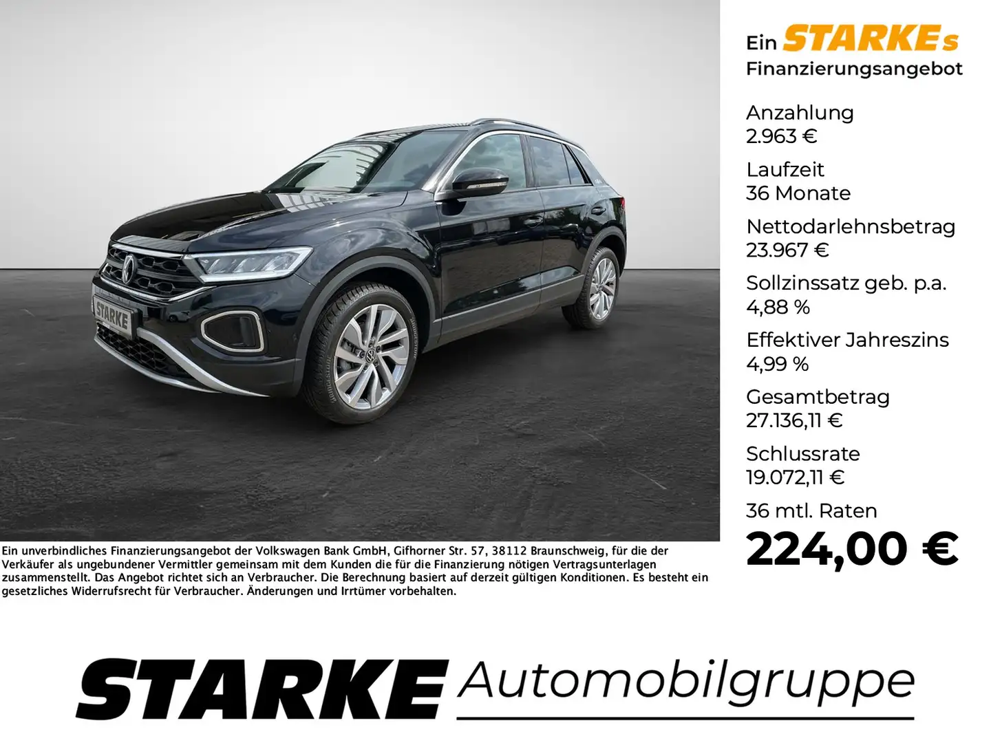 Volkswagen T-Roc 1.0 TSI Goal Nero - 1