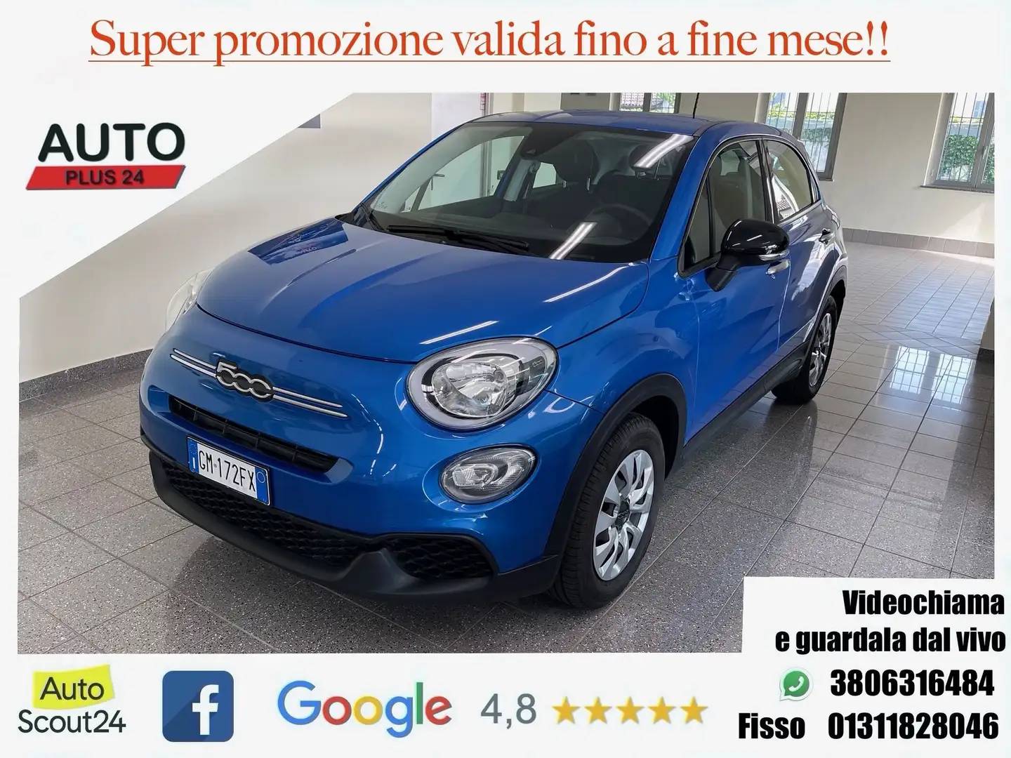 Fiat 500X 1.0 T3 CULT - SCONTO "PROMO PLUS" Blu/Azzurro - 1