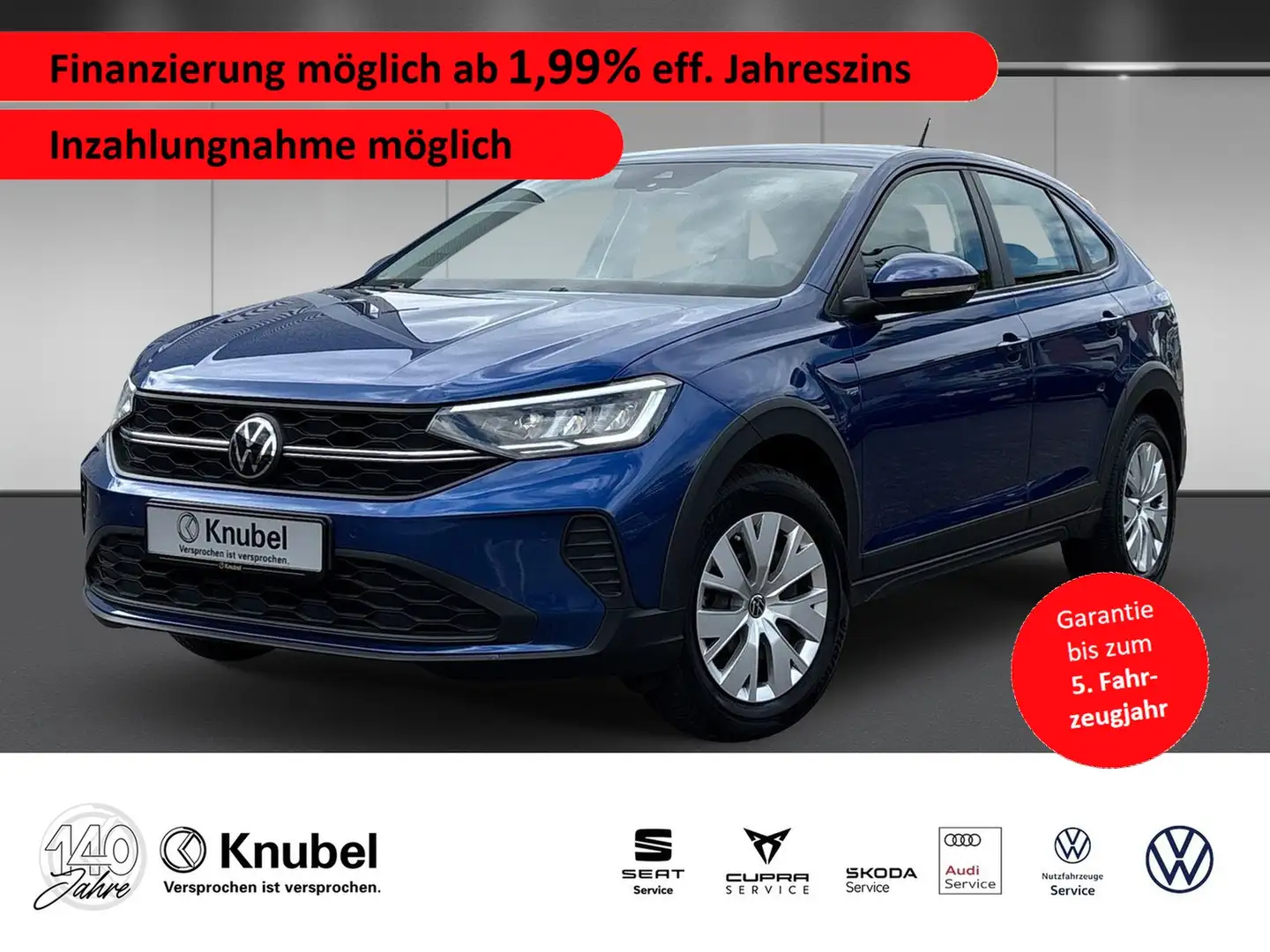Volkswagen Taigo Life 1.0 TSI LED Dig.Cockpit App-Connect GRA DA... Bleu - 1