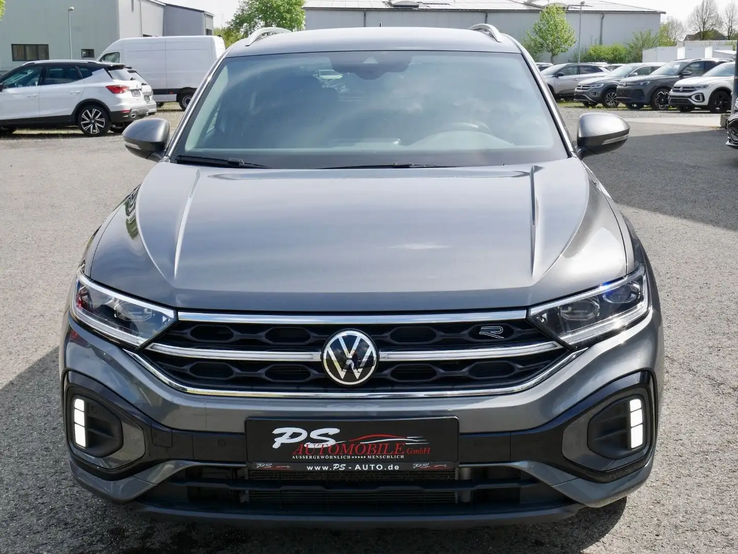 Volkswagen T-Roc 1.5 TSI DSG"R-Line"AHK+Matrix+beh.Lenkrad Gris - 2