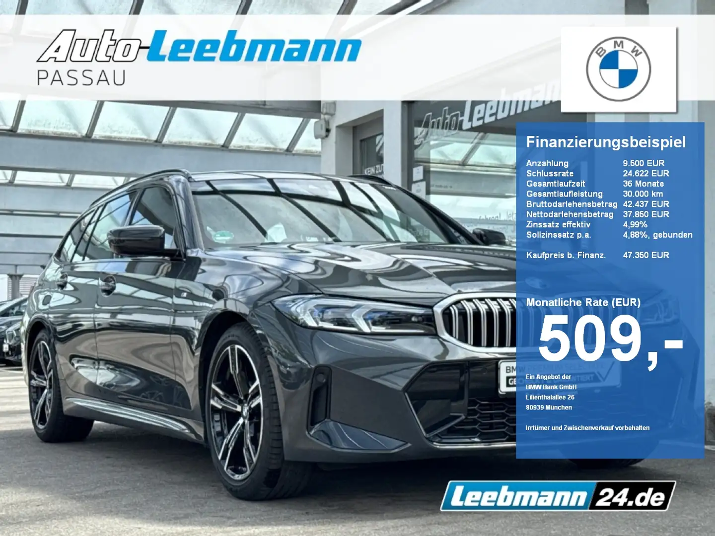 BMW 320 i Tour. M-Sport AHK/HUD GARANTIE bis 05/2029 Grau - 1