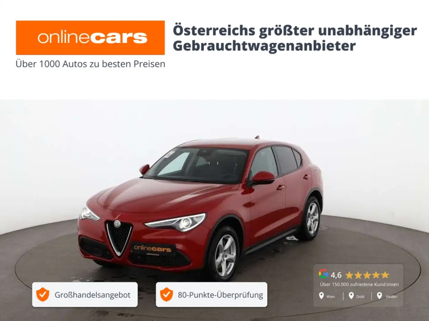 Alfa Romeo Stelvio 2.2 JTDM Super Q4 Aut XENON AHK RADAR NAV crvena - 1