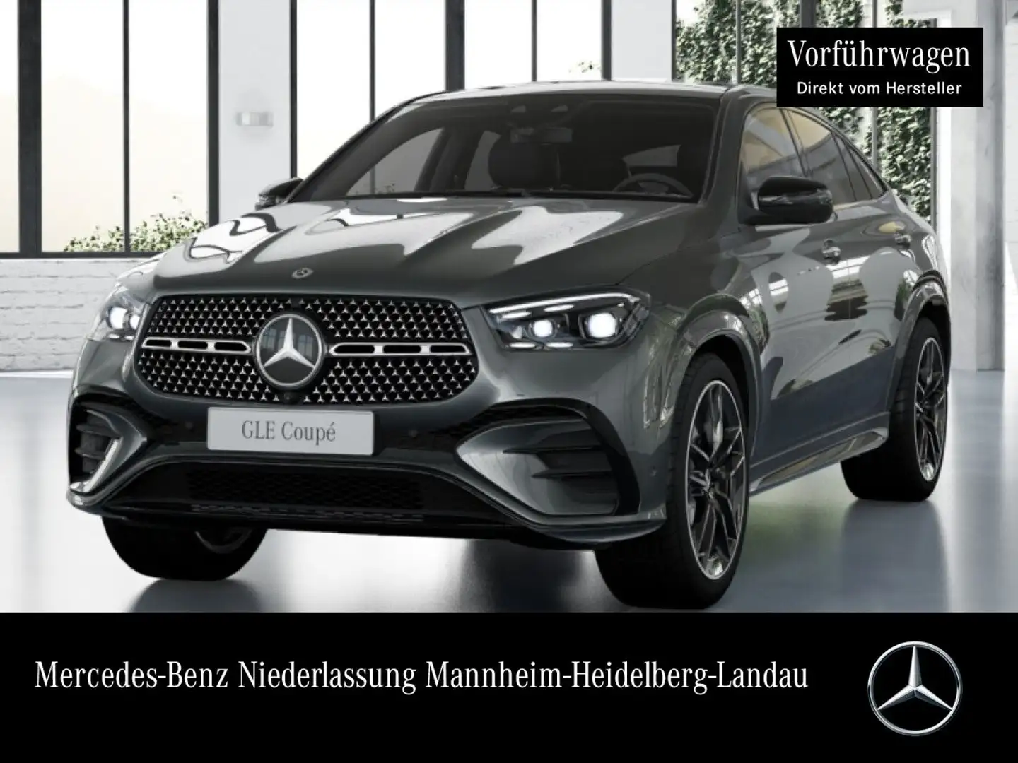 Mercedes-Benz GLE 450 d Coupé 4M AMG+NIGHT+PANO+360+AHK+HUD+9G Grau - 1