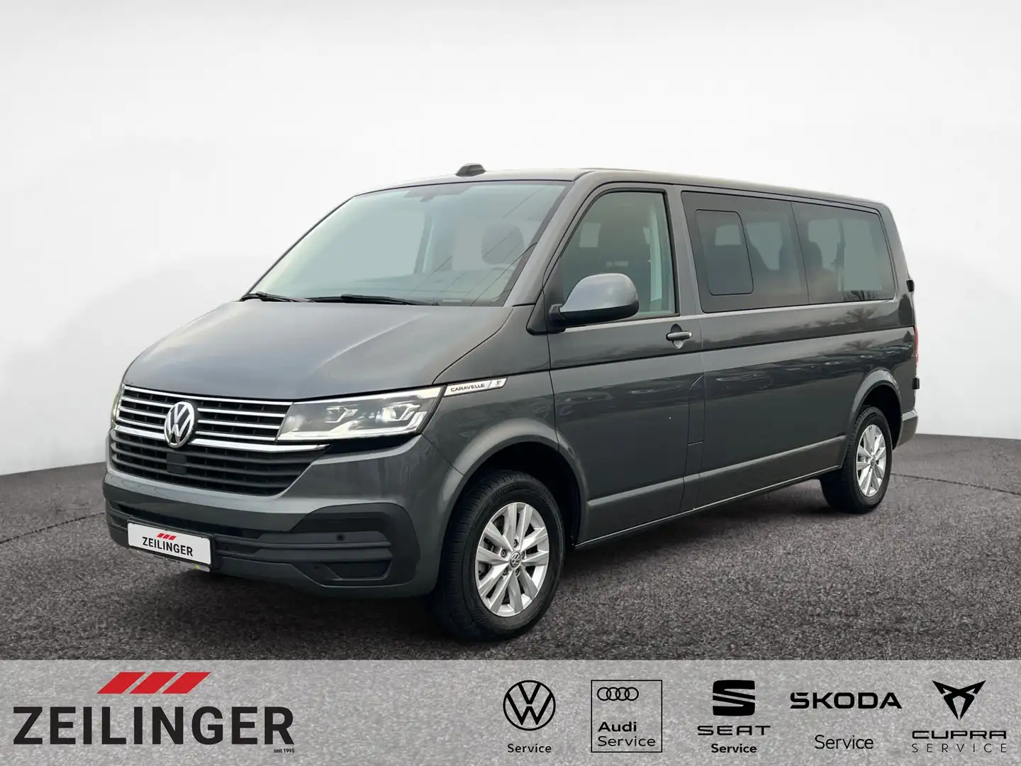 Volkswagen T6 Caravelle T6.1 Caravelle Comfortline LR TDI DSG|AHK|NAVI| Grau - 1