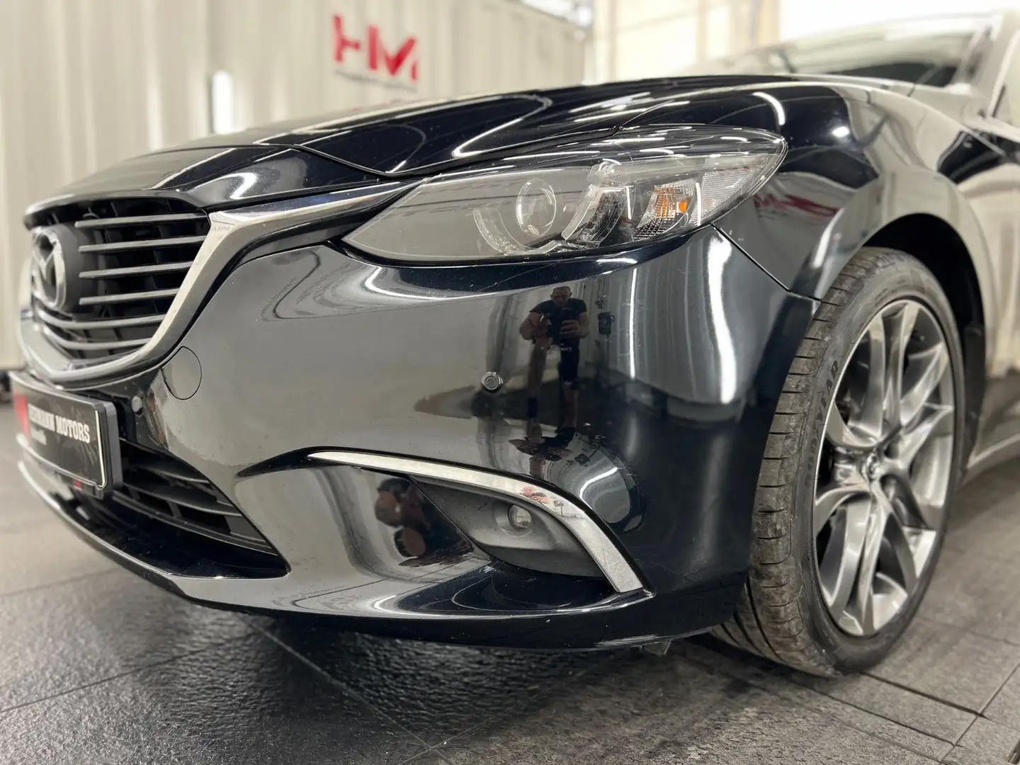 Mazda 6 Kombi 2.2 Sports-Line/MatrixLED/AHK/Tempo/SHZ Schwarz - 2