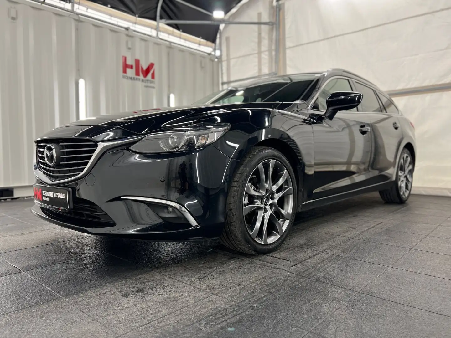 Mazda 6 Kombi 2.2 Sports-Line/MatrixLED/AHK/Tempo/SHZ Schwarz - 1