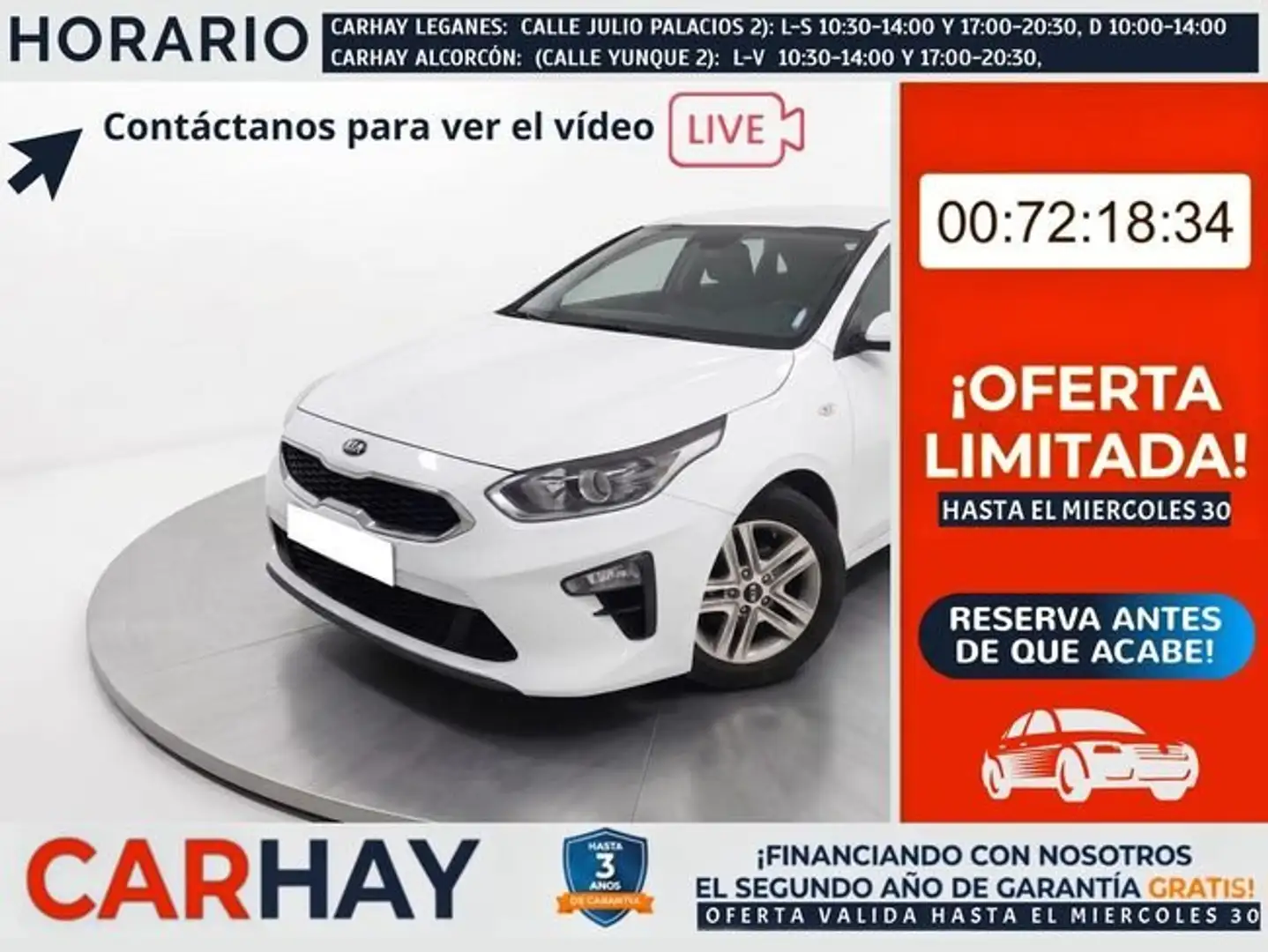 Kia Ceed / cee'd 1.0 T-GDI Concept 100 Blanco - 1