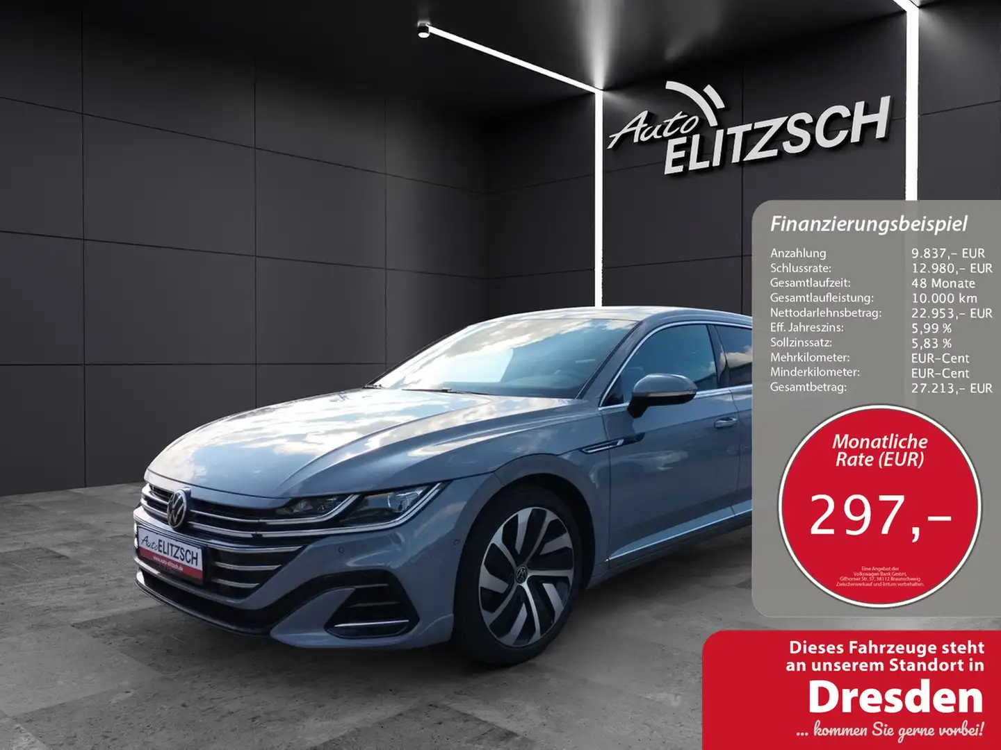 Volkswagen Arteon SB R-Line TSI 4M DSG IQ.Light ACC 19" Pano SHZ ... Grau - 1