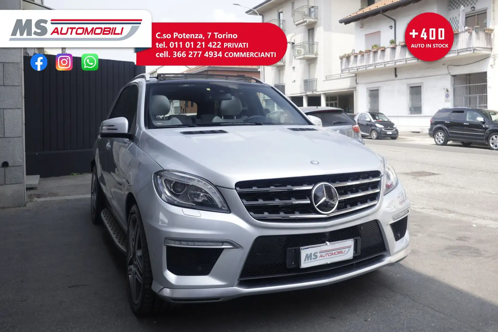 Mercedes-Benz ML 63 AMG ML 63 AMG Performance Tetto Panoramico Unicopropr Silber - 1