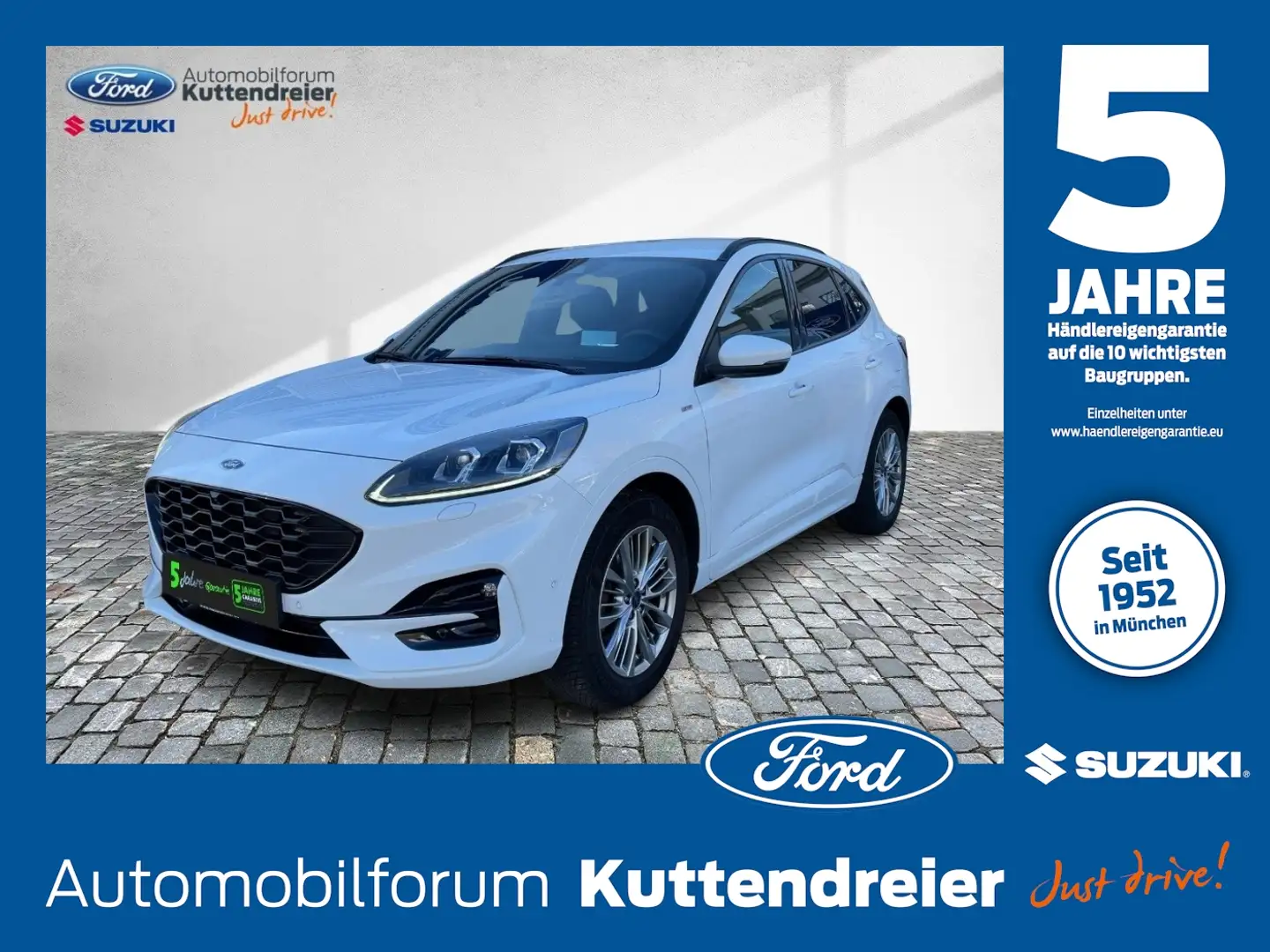 Ford Kuga ST-Line X Navi 2xKamera Voll-LED Teilleder Blanc - 1