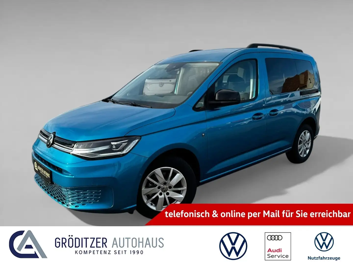 Volkswagen Caddy 2,0 TDI Life AHK|ACC|LED|NAV|SHZ Blau - 1