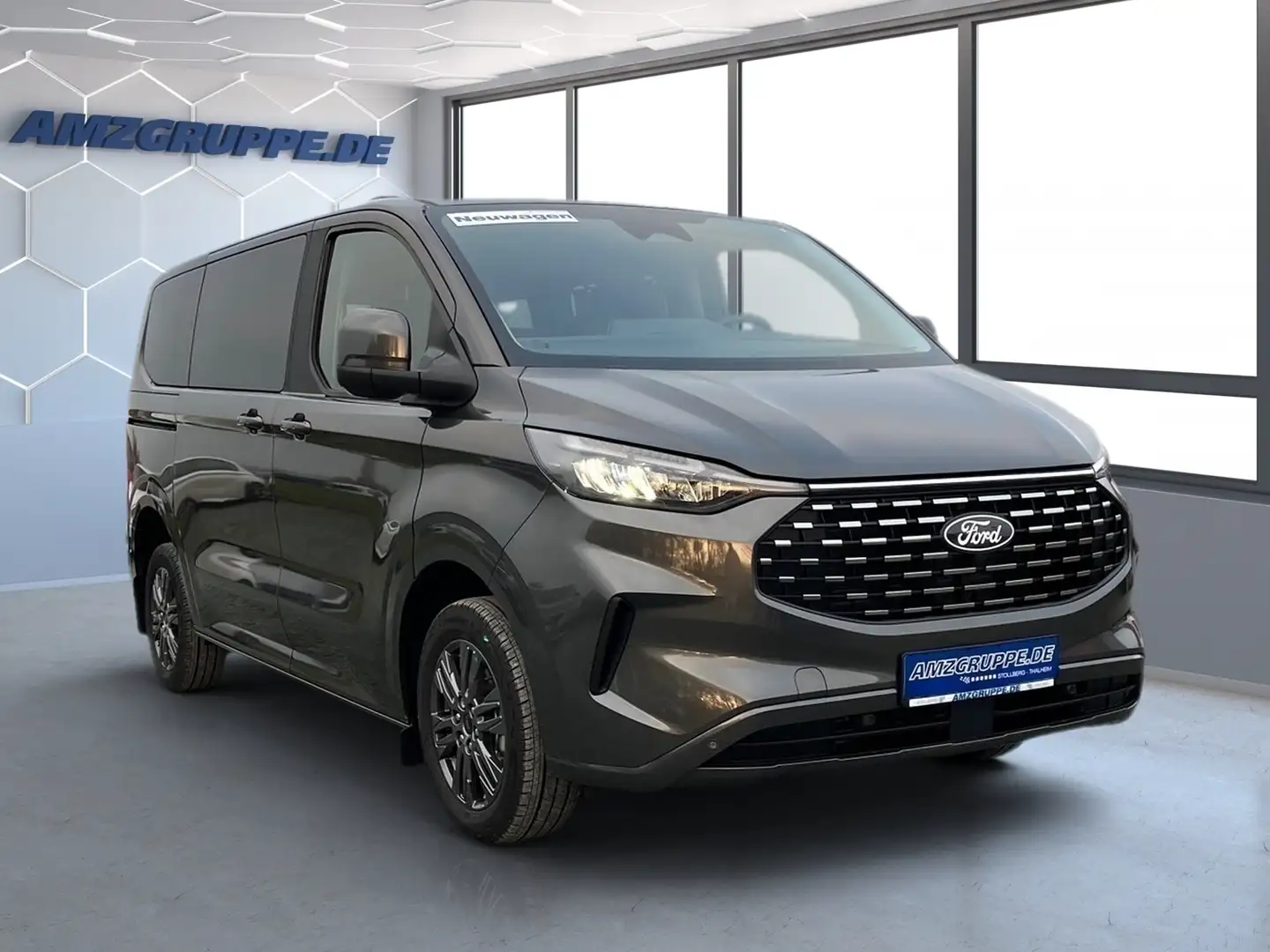 Ford Tourneo Custom L1 Titanium 5J.*Gar.+Pano+LEDER+ Gris - 2