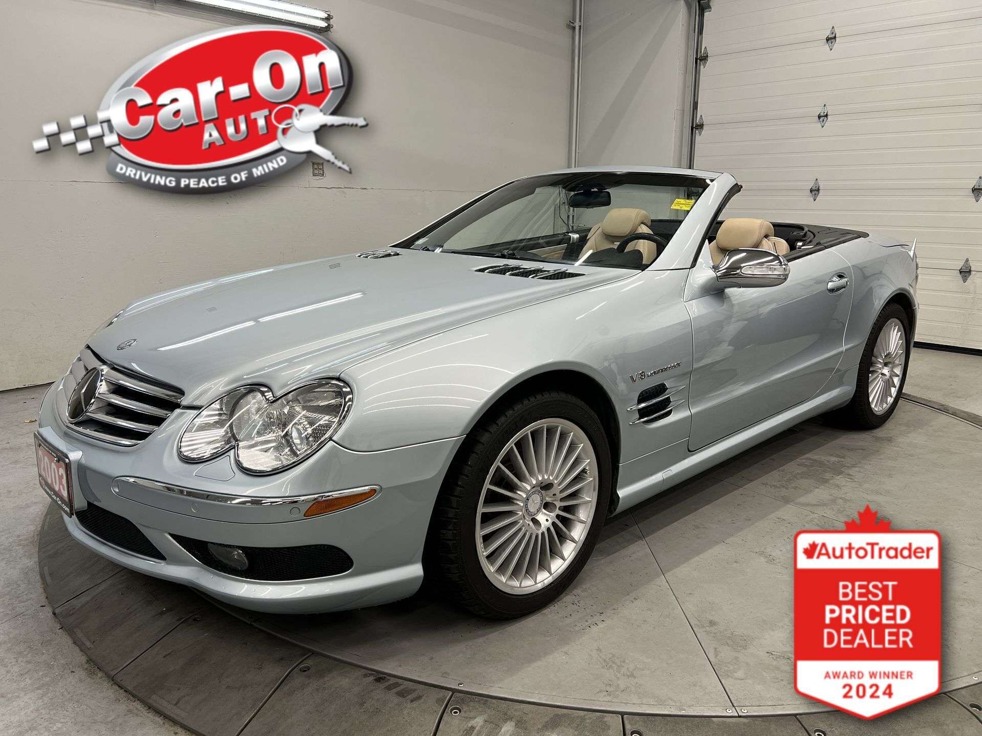 Silver 2003 Mercedes-Benz SL-Class SL 55 AMG Convertible Rear-Wheel Drive Automatic