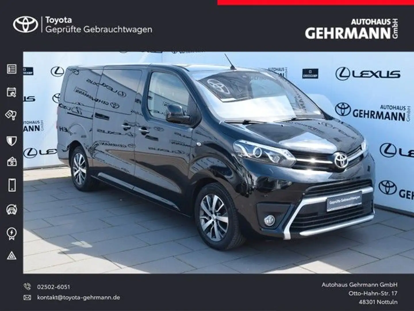 Toyota Proace Verso L2 Executive*AHK*Navi*Standheiz* Schwarz - 1