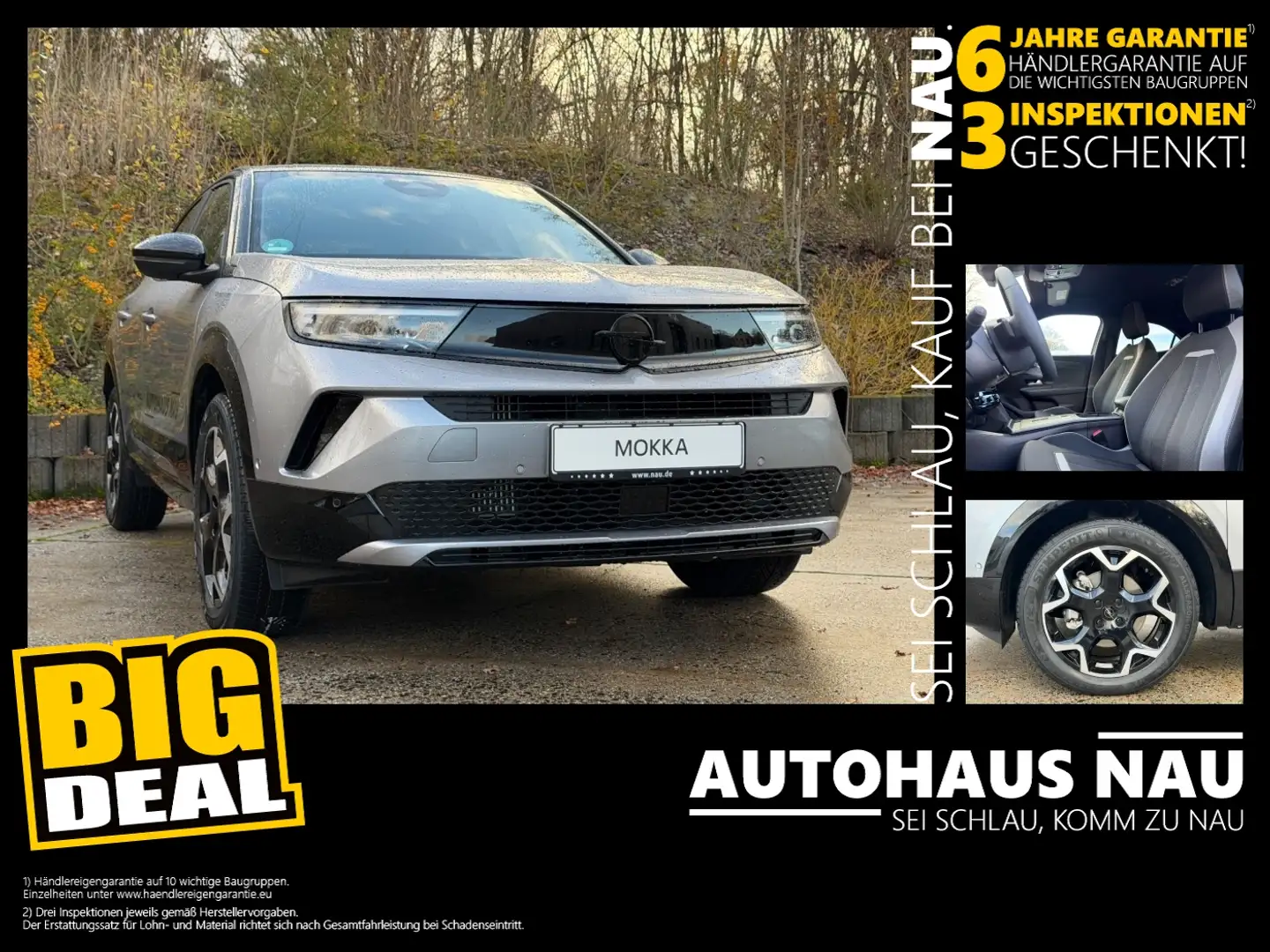 Opel Mokka GS Hybrid inkl. Inspektionspaket BigDeal! Grau - 1