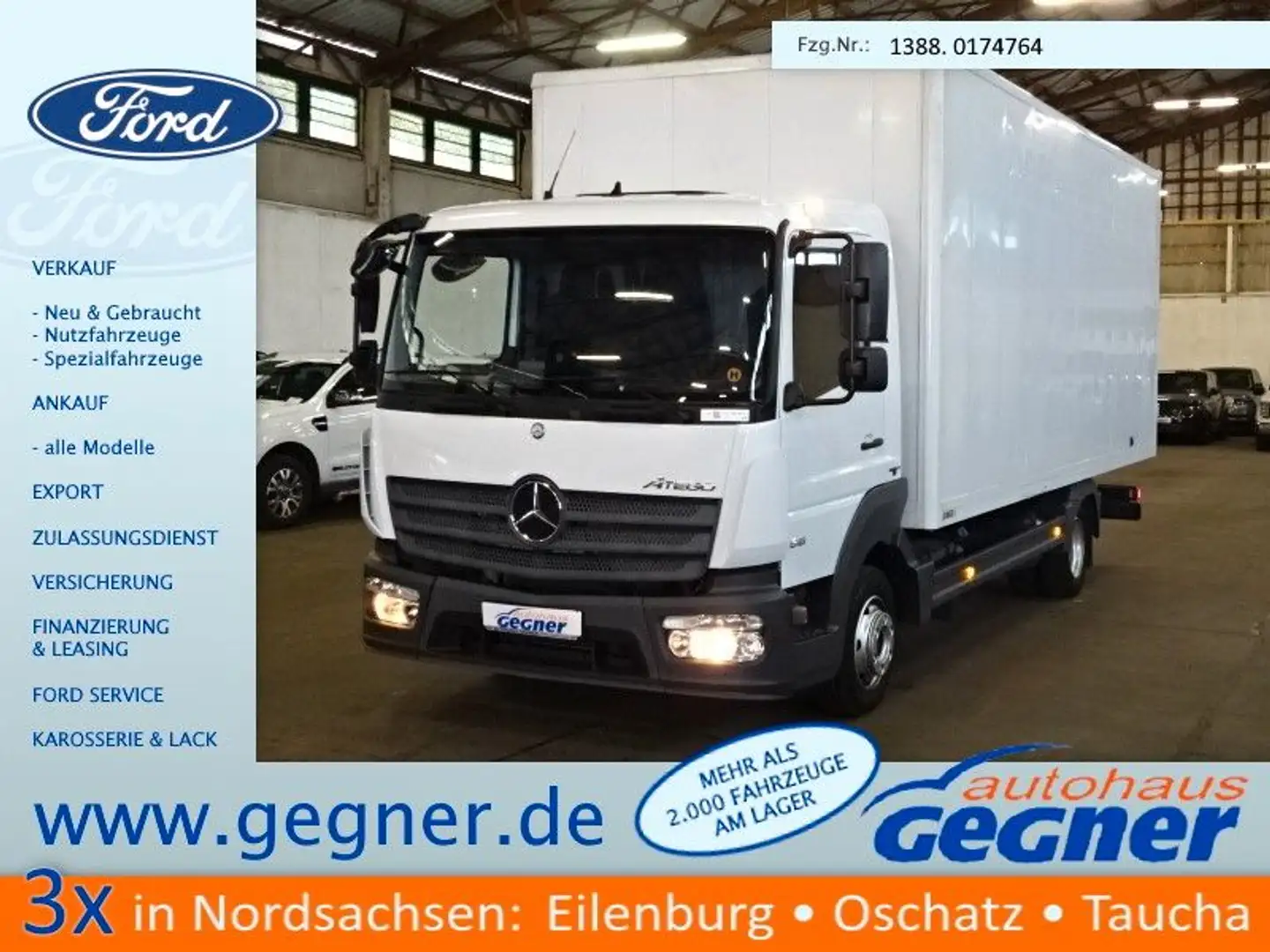 Mercedes-Benz Atego 816 Koffer Weiß - 1