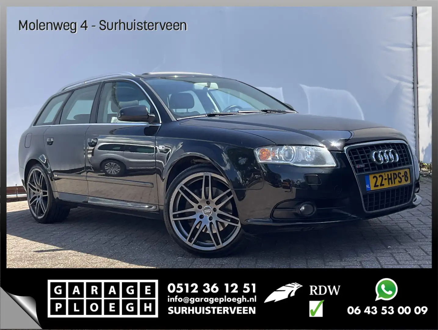 Audi A4 Avant 3.2 FSI Quattro S-Line Automaat Pano Bose St Zwart - 1